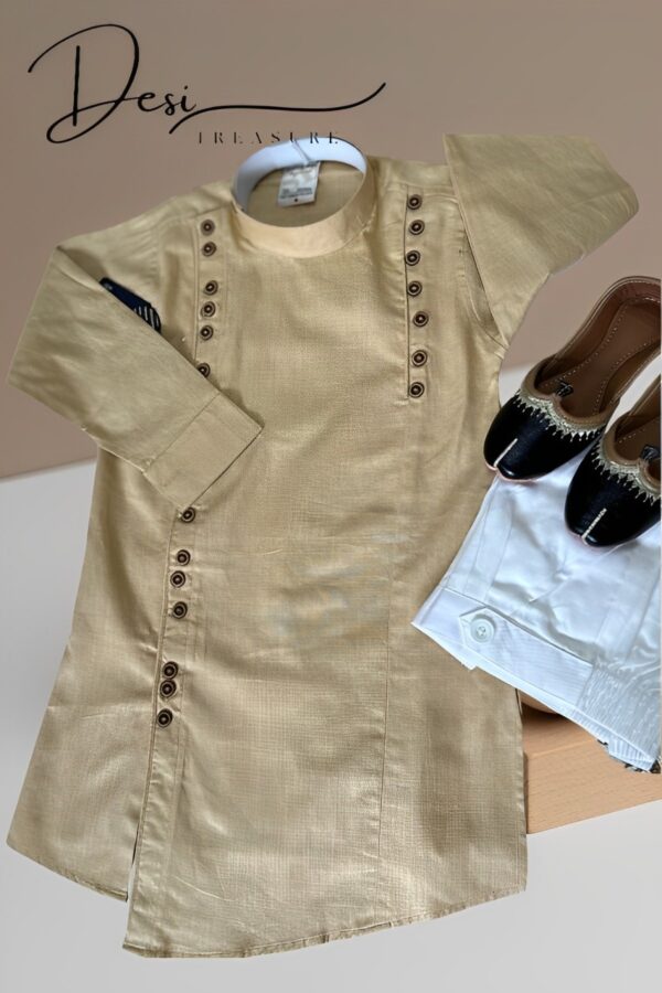 KID’S KHAKI KURTA PYJAMA FOR BOYS