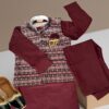 KID’S MAROON KURTA PYJAMA WITH JACKET FOR BOYS