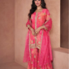 Mandy Pink Fusion Partywear Sharara Set With Dupatta