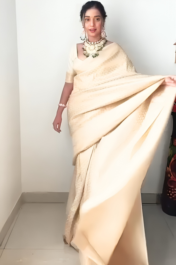 Effortless Elegance: Ready-to-Wear Soft Lichi Silk Saree