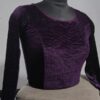 Korean Stretchable Blouse in Wine - Size XXL