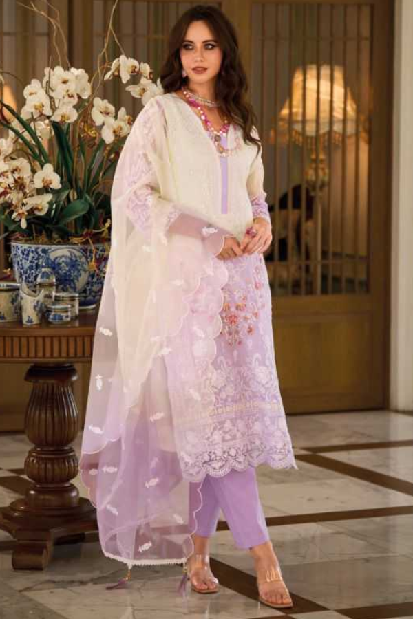 Elegant Organza Silk Collection -Purple