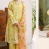 Elegant Cotton Collection with Embroidered Top and Chiffon Jacquard Dupatta